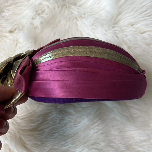 🔹 Michael Howard Joe Bill Miller Vintage Wool Pillbox Hat Made in USA - Picture 5 of 6